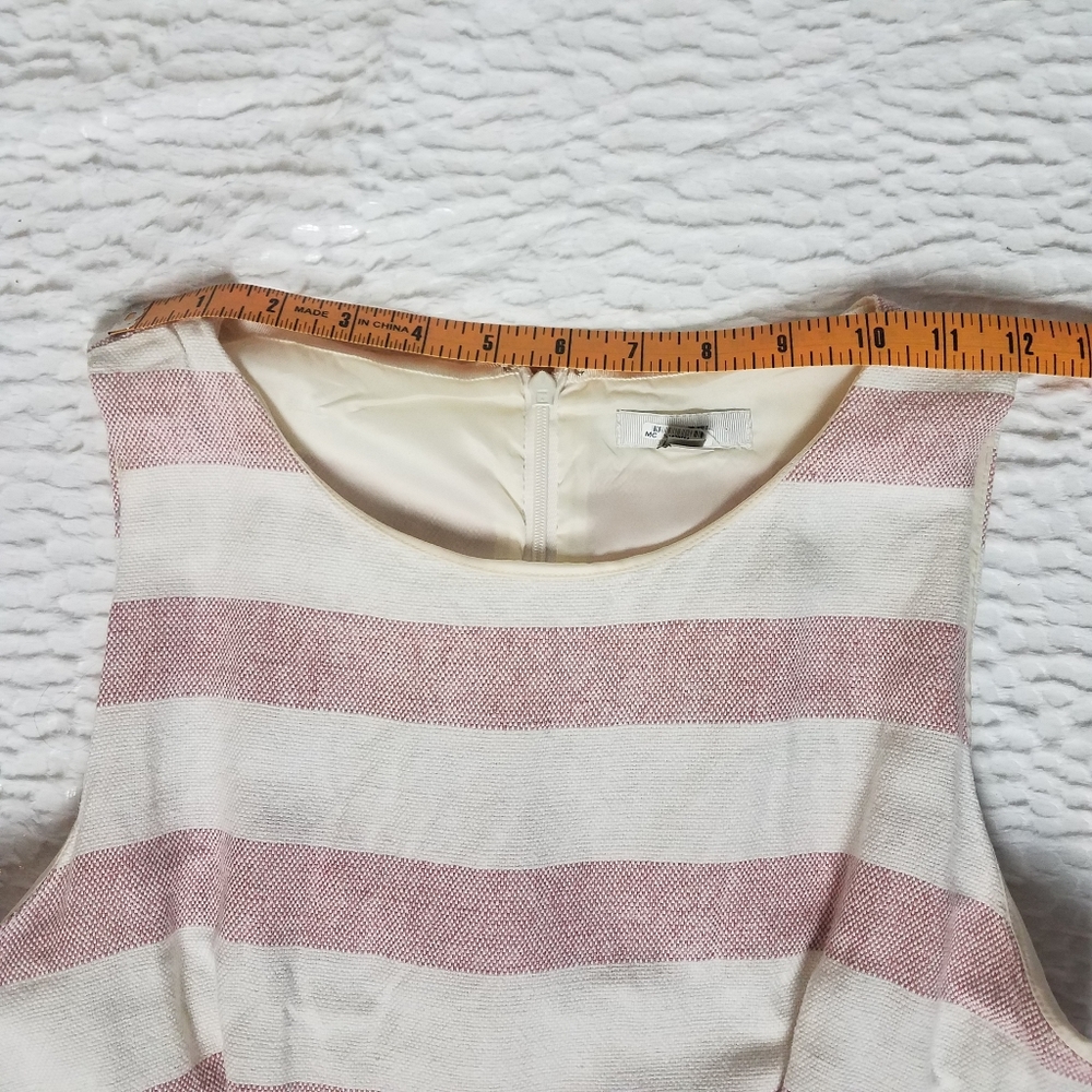 J. Crew Striped Basket Weave Midi Dress View 5
